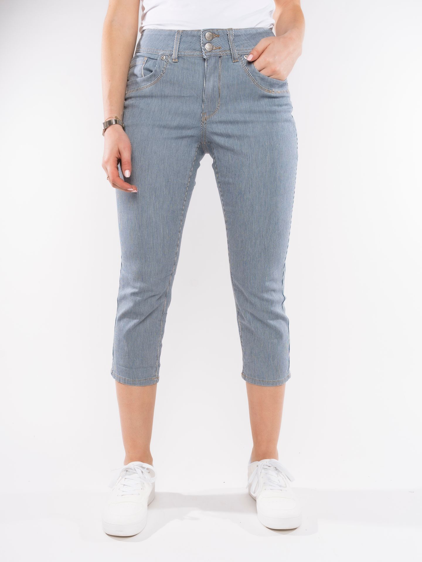 Suze denim stripe