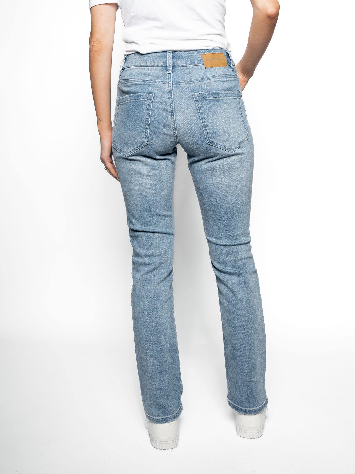 Red Button Kate denim & embroid. pockets stoneused220 2900150078059