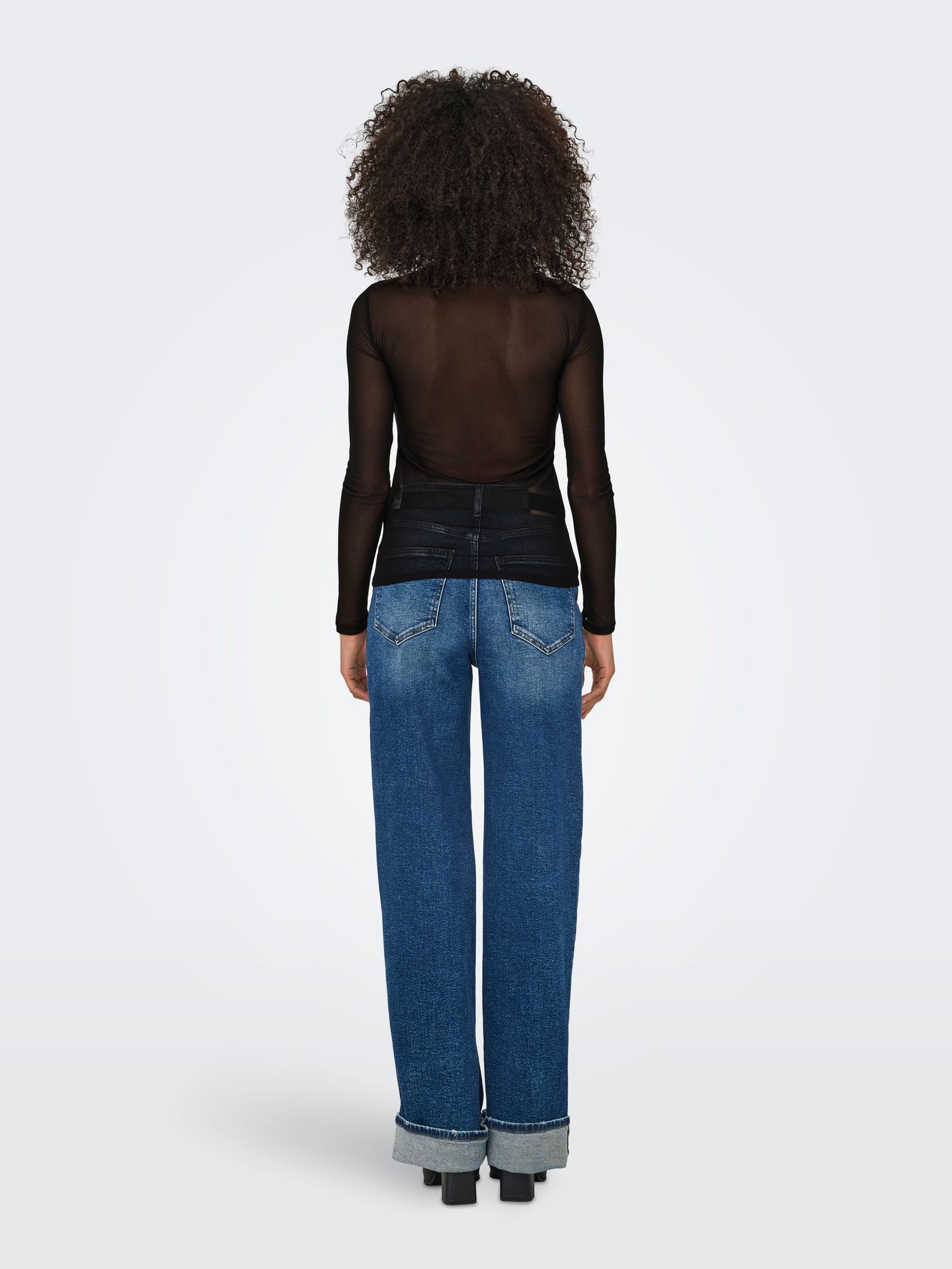 Only ONLERICA LIFE MESH L/S TOP JRS NOOS Black 2900159610014