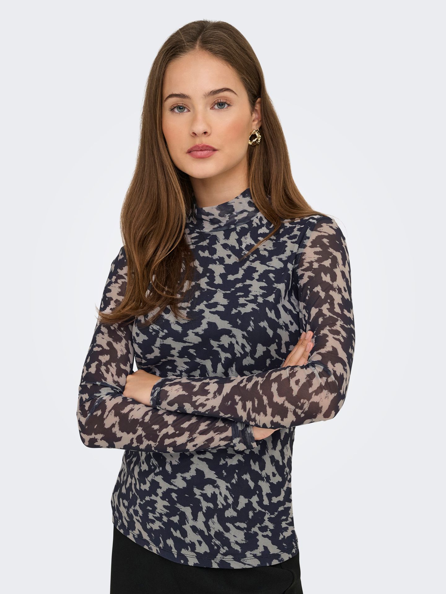 Only ONLERICA LIFE MESH L/S TOP JRS NOOS Blue Graphite/Rodeo pumice 2900158466049