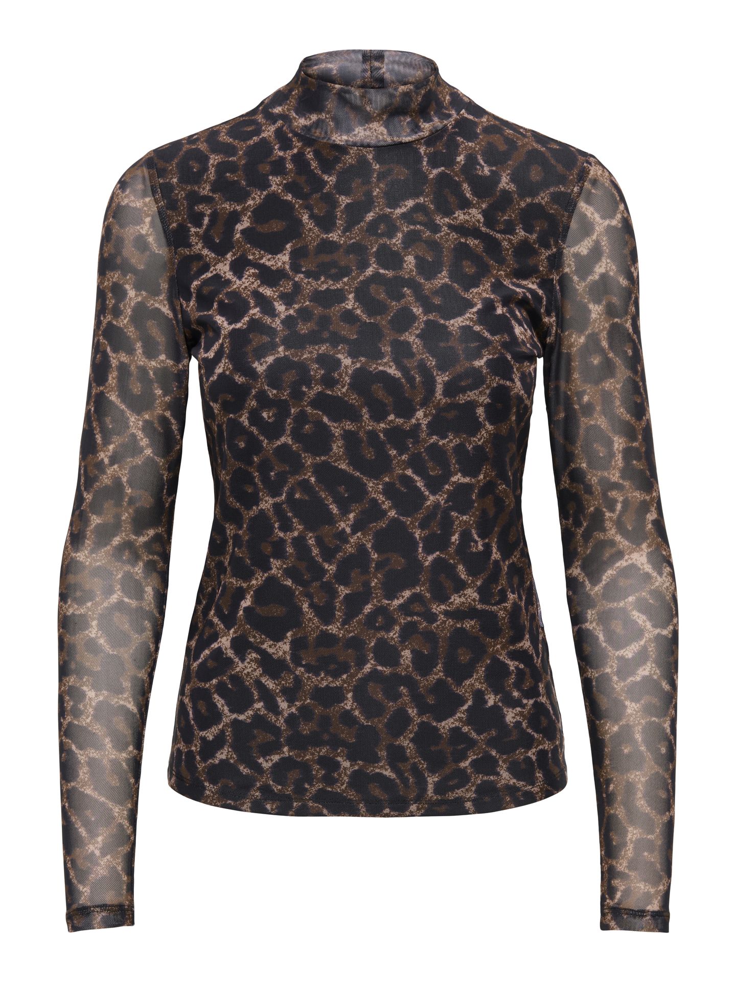 Only ONLERICA LIFE MESH L/S TOP JRS NOOS Raw Umber/Black leo vibe 00110045-EKA26011400003677