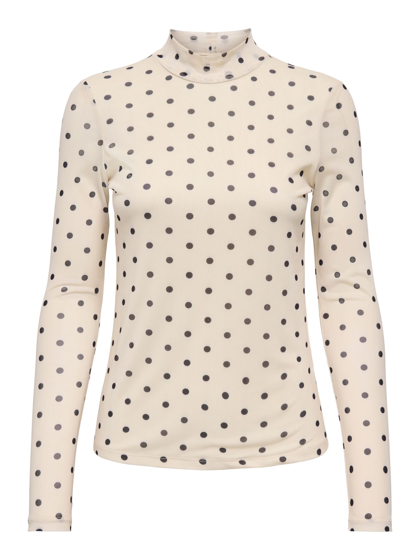 Only ONLERICA LIFE MESH L/S TOP JRS NOOS Seedpearl/Black dot 00110045-EKA26011400003678