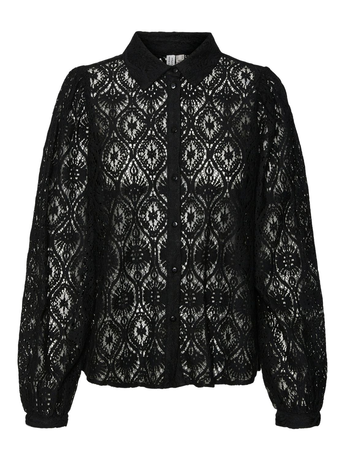 Vero Moda VMOBENA L/S LACE SHIRT WVN BTQ Black 00110046-EKA26011400000025