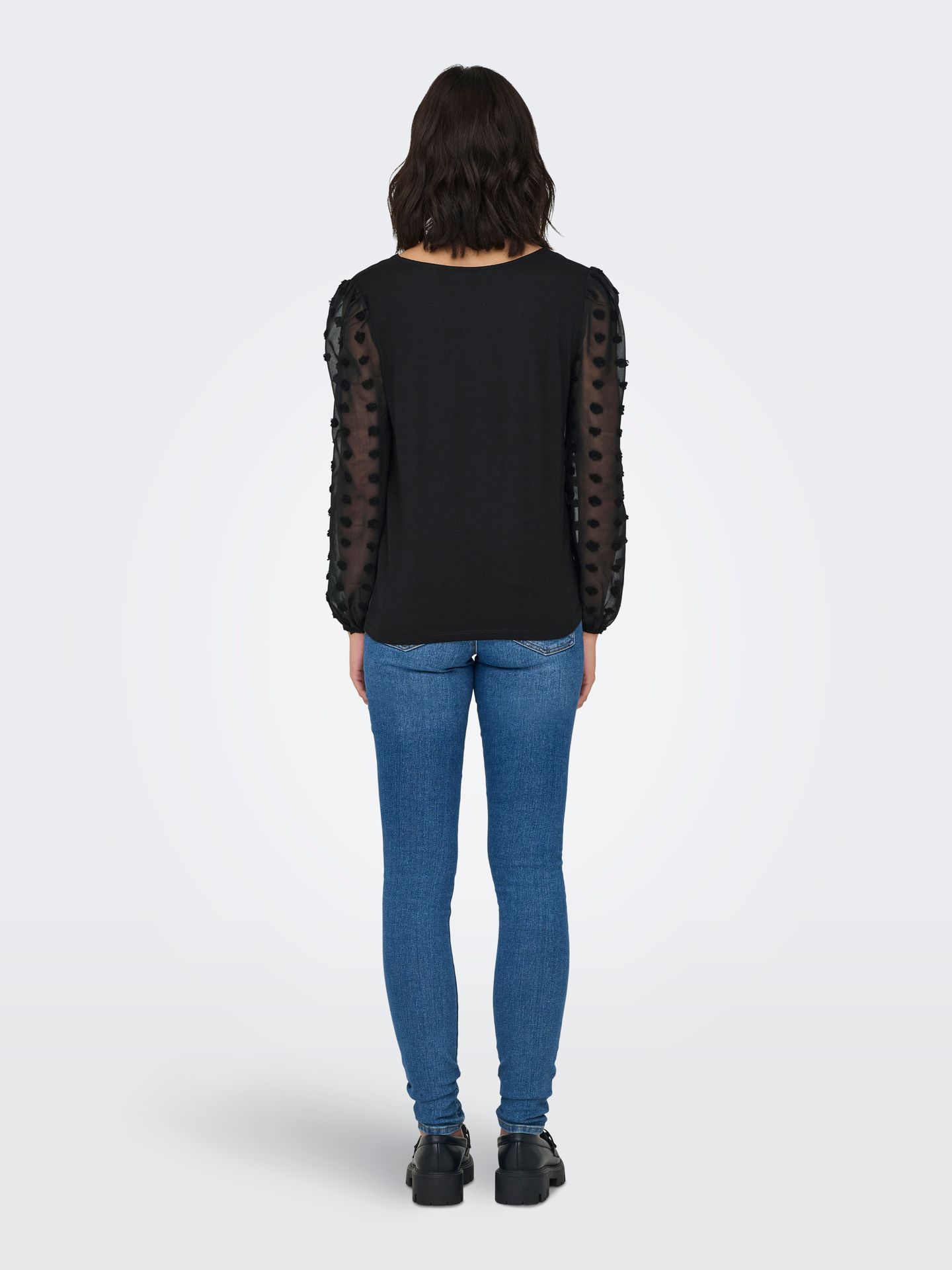 Only ONLEMERY LIFE L/S MIX TOP BOX JRS Black 2900150328048