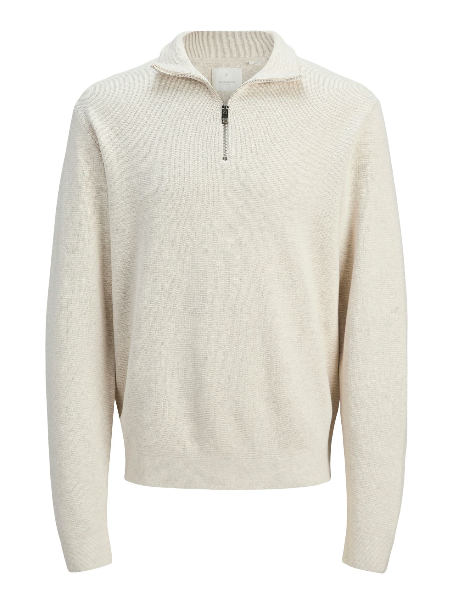 Jack & Jones JPRBLAMILANO STITCH KNIT HALF ZIP S Cloud Dancer/COMFORT FIT 2900158673041