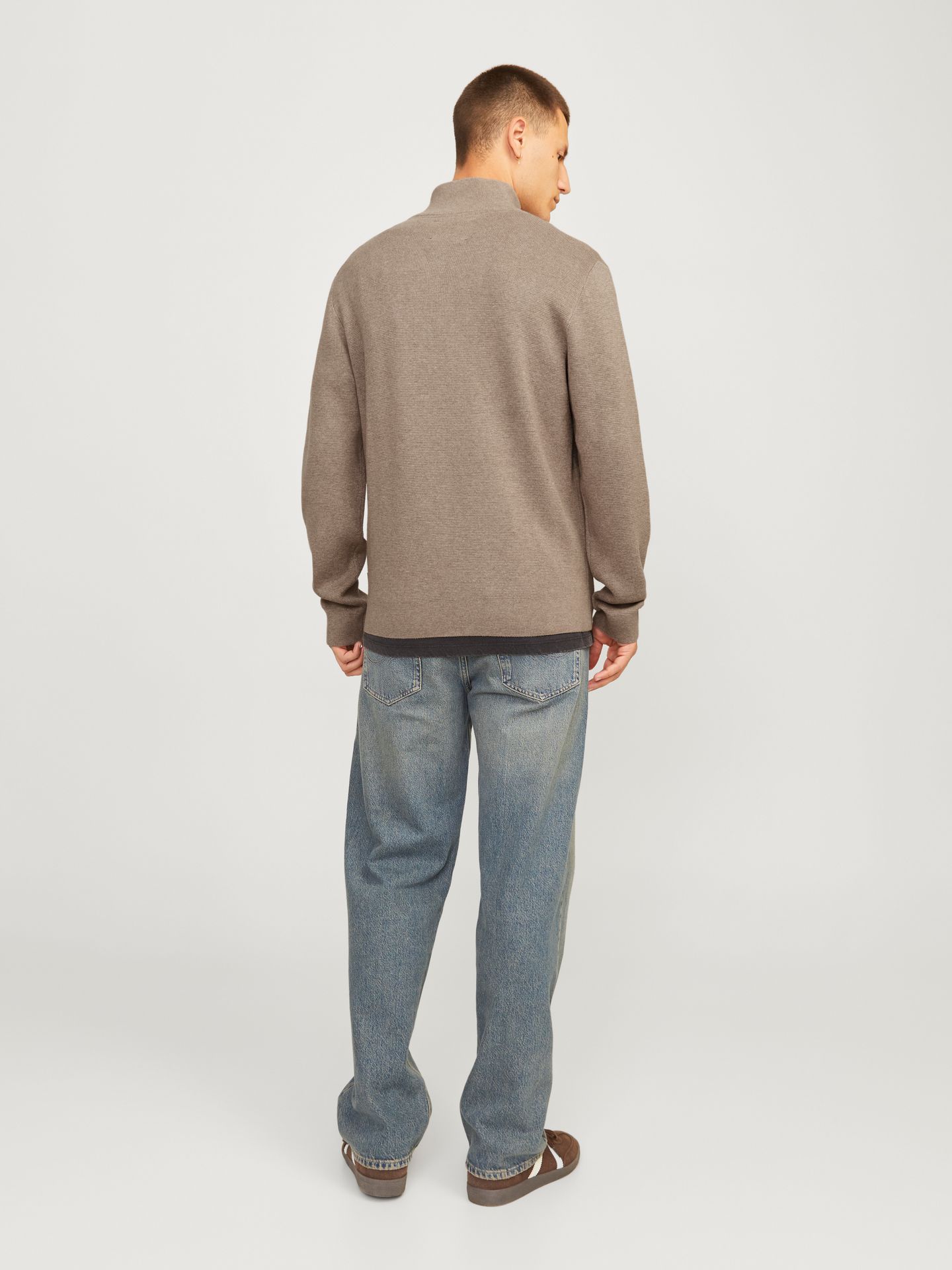 Jack & Jones JPRBLAMILANO STITCH KNIT HALF ZIP S Greige/COMFORT FIT 2900150340033 Jack & Jones JPRBLAMILANO STITCH KNIT HALF ZIP S Greige/COMFORT FIT 2900150340033