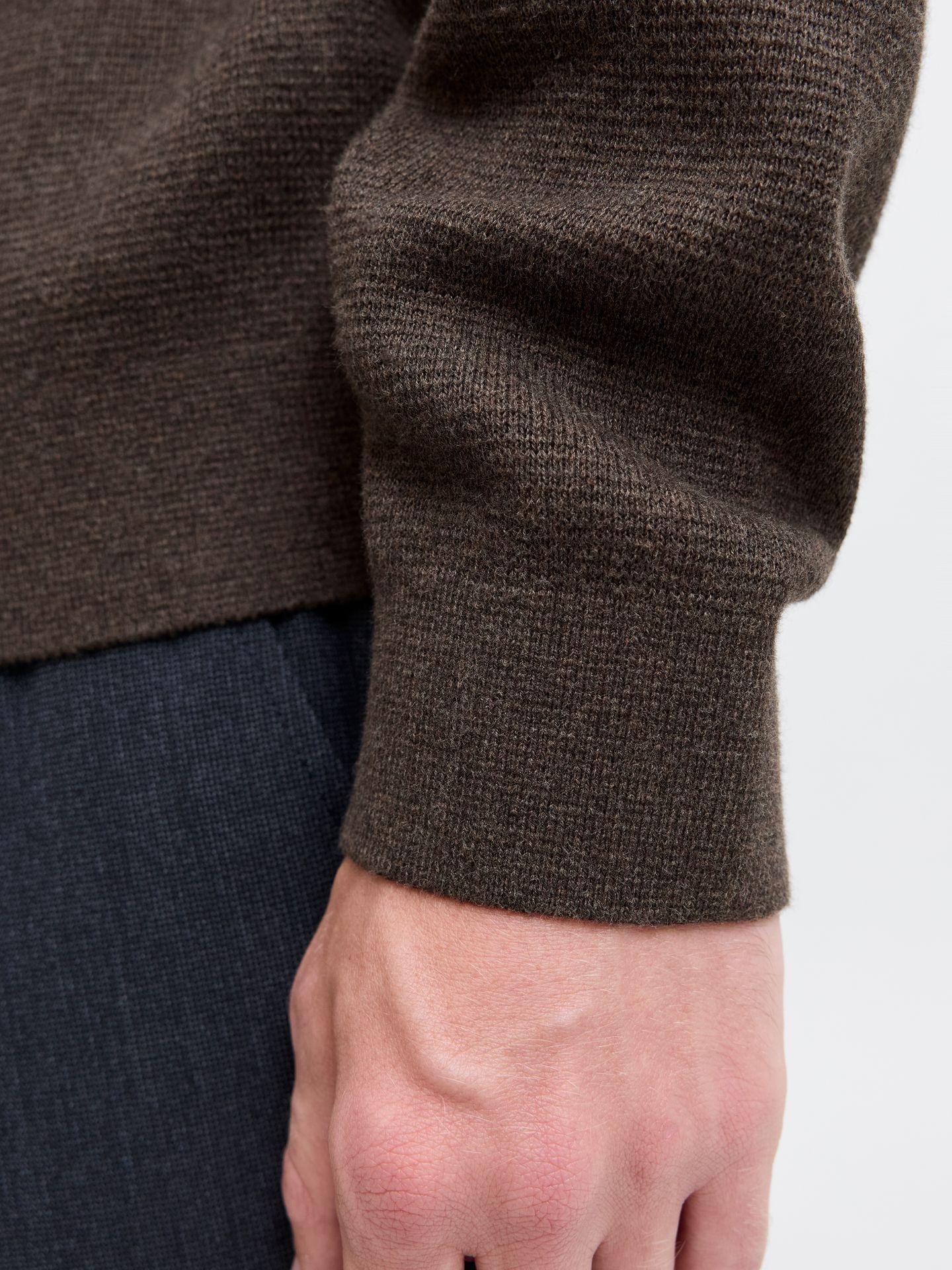 Jack & Jones JPRBLAMILANO STITCH KNIT HALF ZIP S Delicioso/Melange 2900169630026