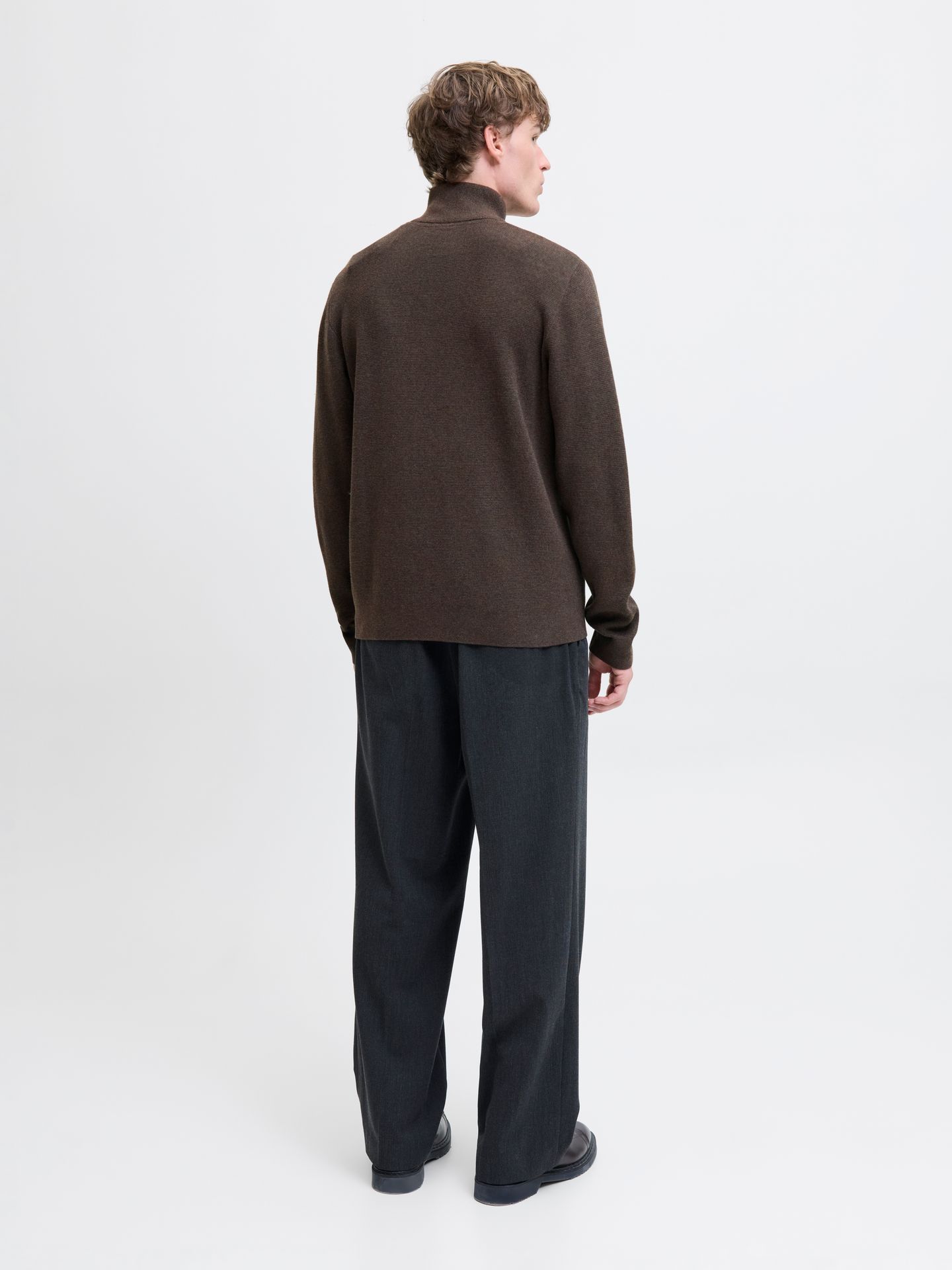 Jack & Jones JPRBLAMILANO STITCH KNIT HALF ZIP S Delicioso/Melange 2900169630026