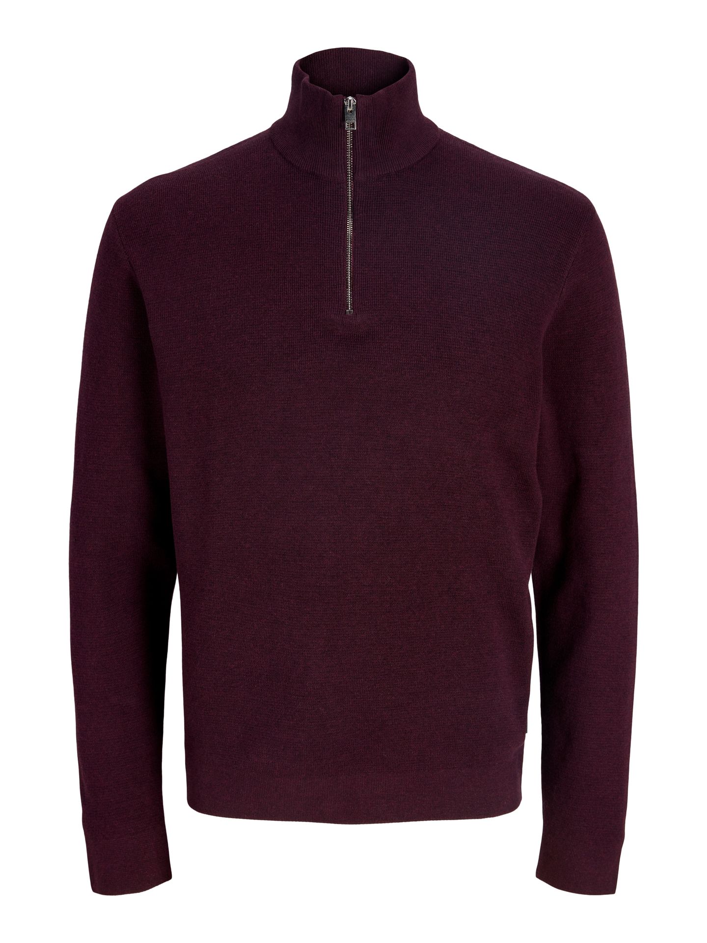Jack & Jones JPRBLAMILANO STITCH KNIT HALF ZIP S Bitter Chocolate/Melange 00110050-EKA26011400003742