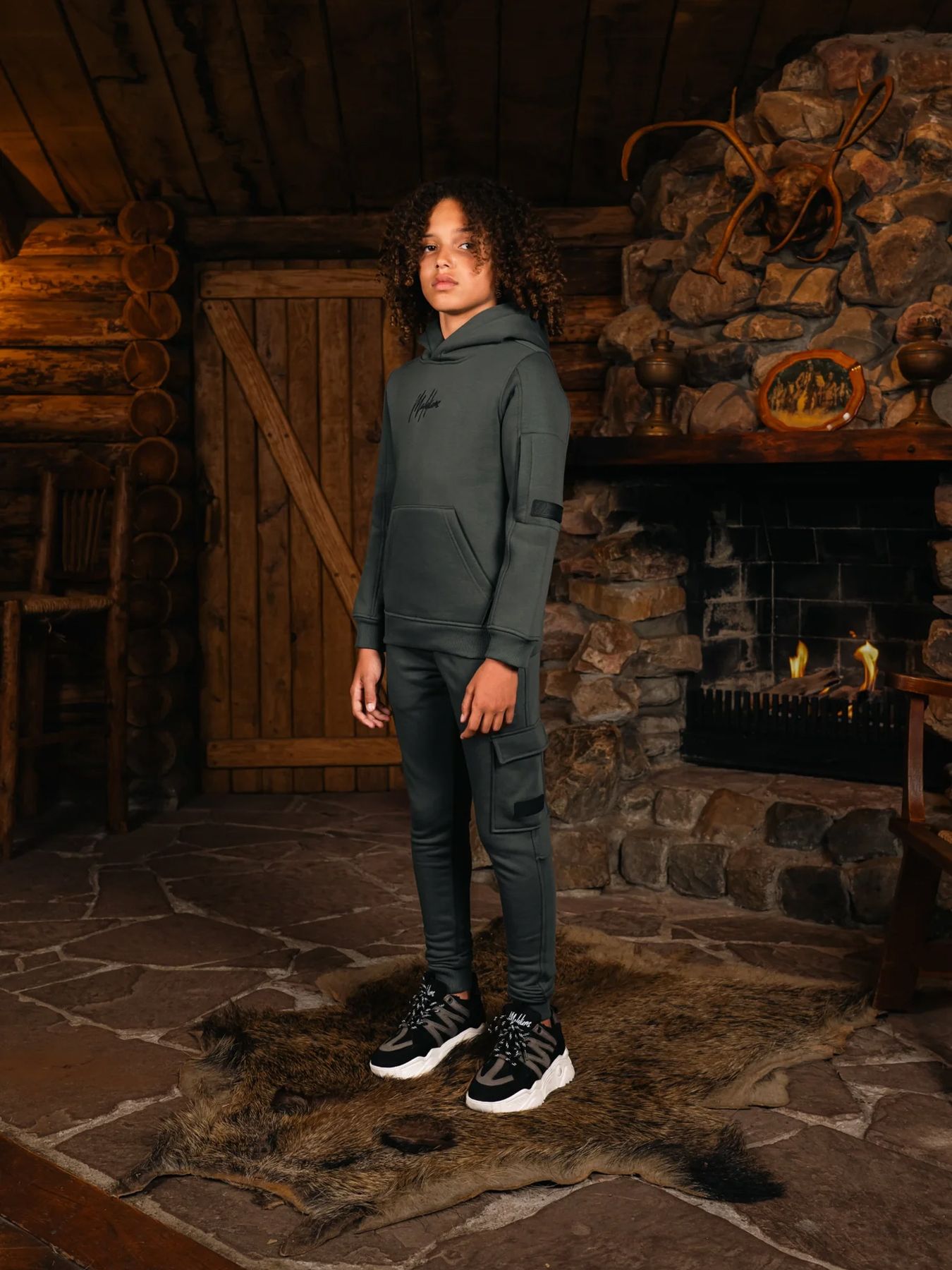 Malelions Junior Cargo Sweatpants Teal 2900150435012