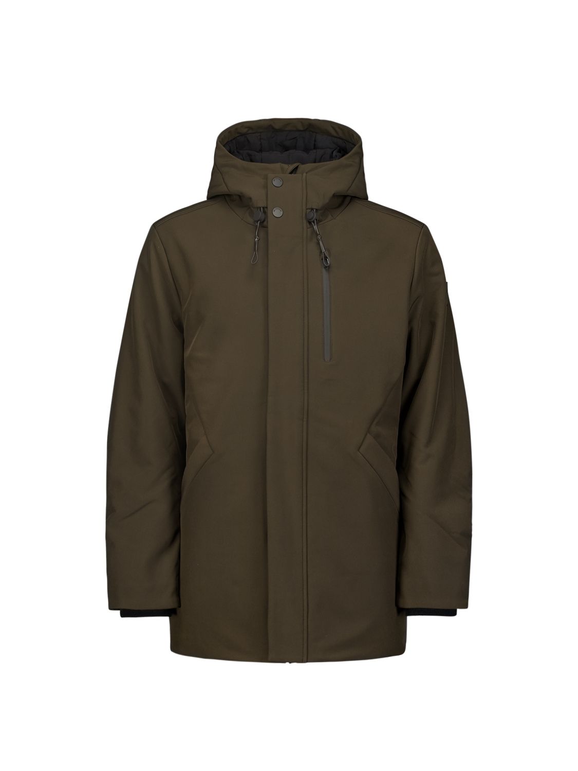 No Excess Jacket Medium Long Fit Hooded Softshell Stretch 196 coffee 2900150468065