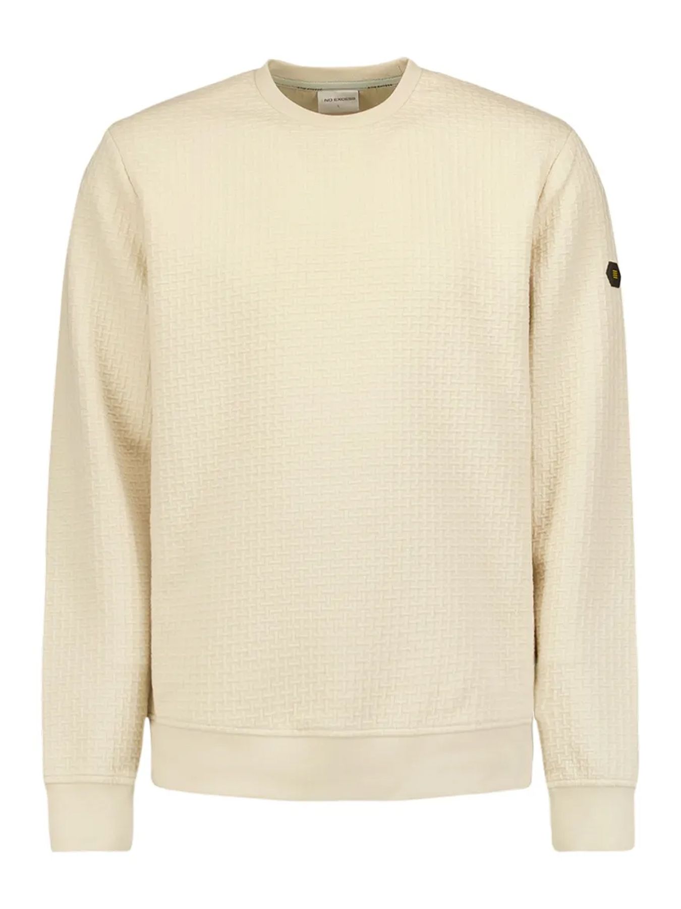 Sweater Crewneck Double Layer Jacquard Stretch