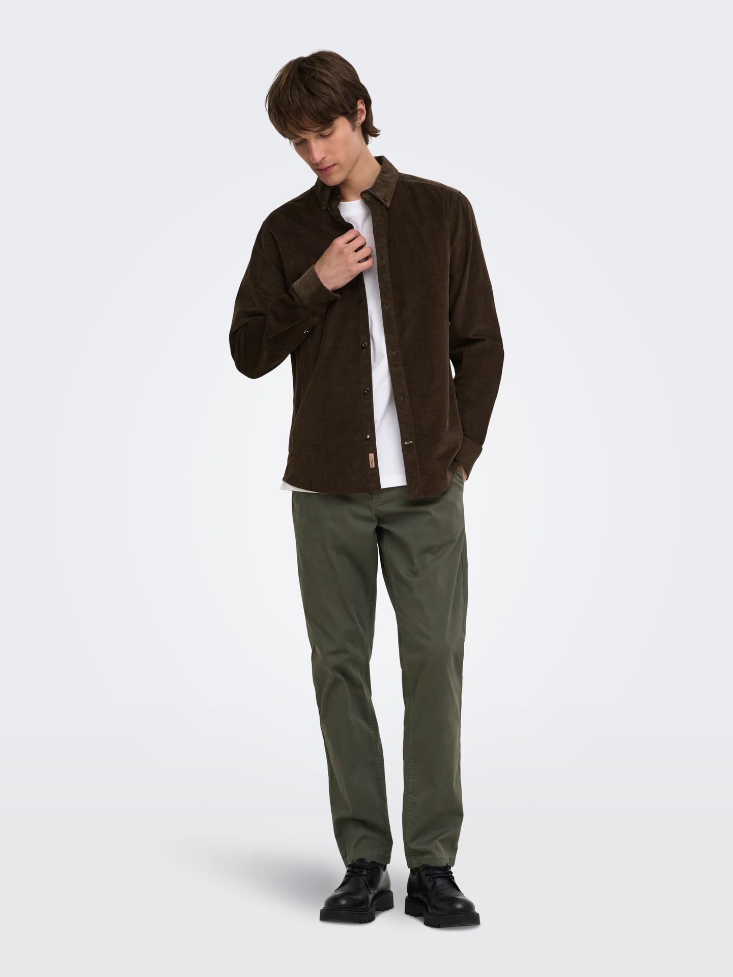 Only & Sons ONSMICHAEL 18W REG CORD STRETCH LS Demitasse 2900168922047