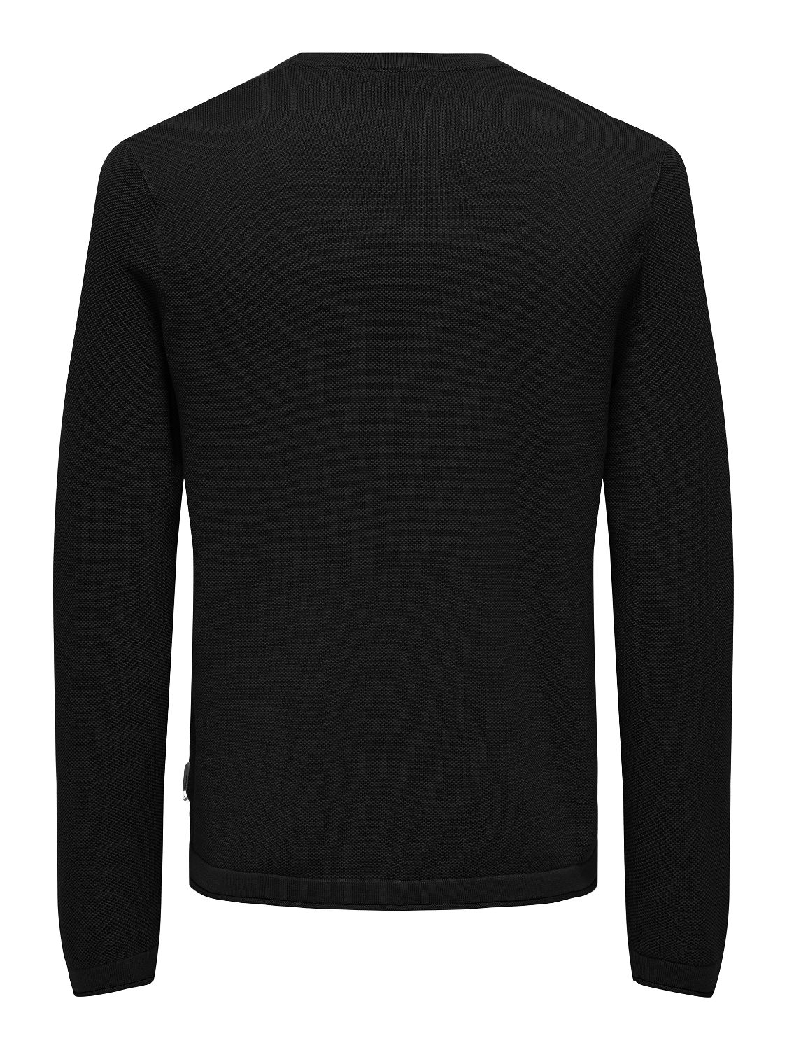 Only & Sons ONSFELIX REG 12 CREW KNIT NOOS Black 2900150543021