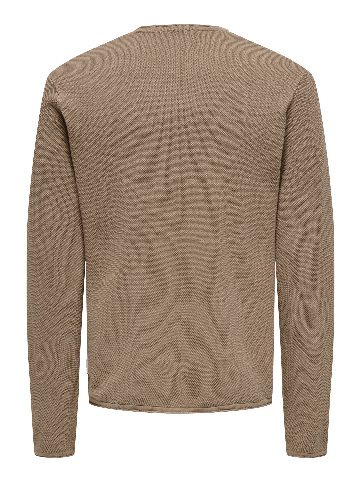 Only & Sons ONSFELIX REG 12 CREW KNIT NOOS Desert Taupe 2900150556045