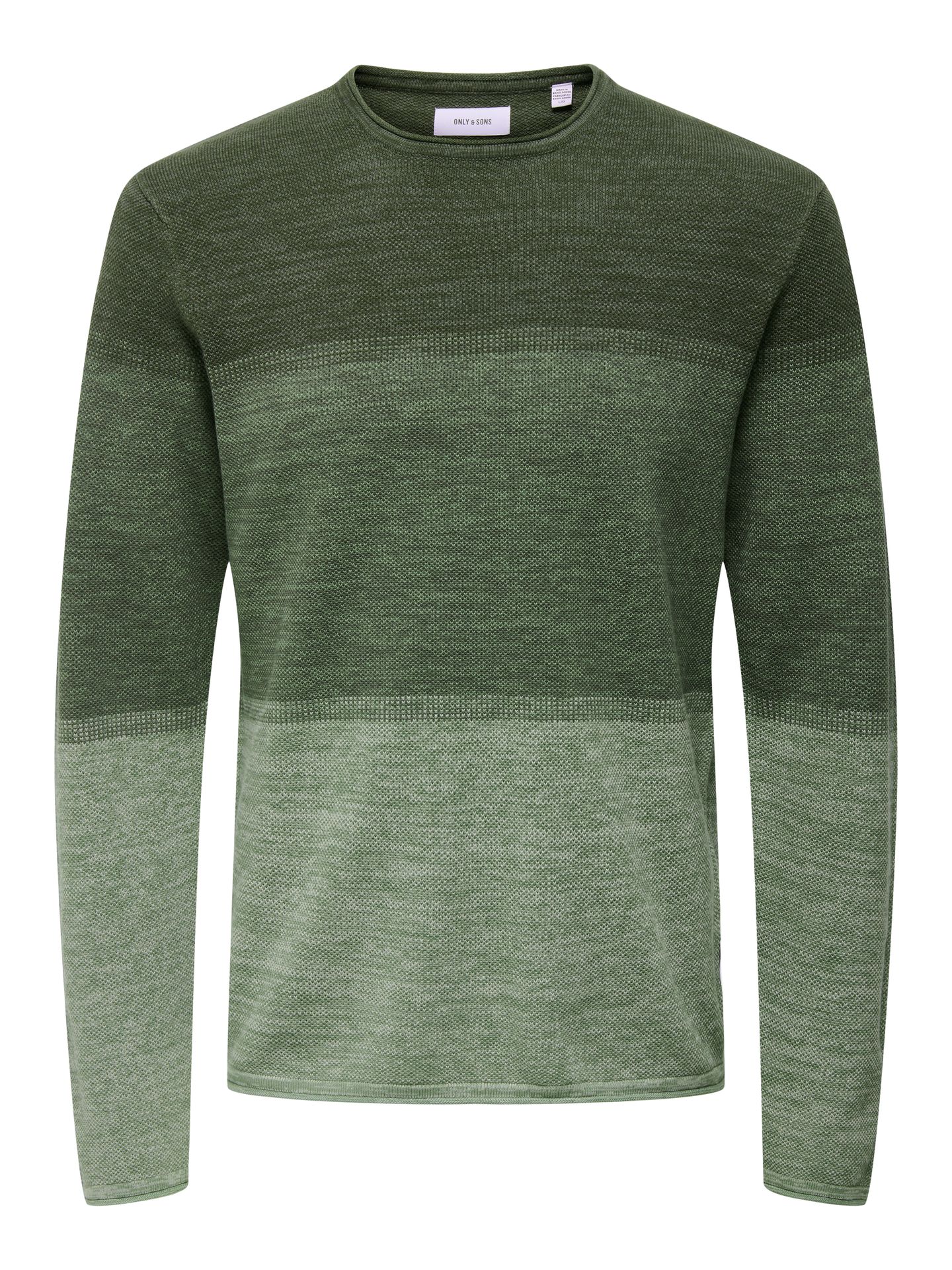 Only & Sons ONSFELIX REG 12 CREW KNIT NOOS Castor Gray/GRADING 2900158530047