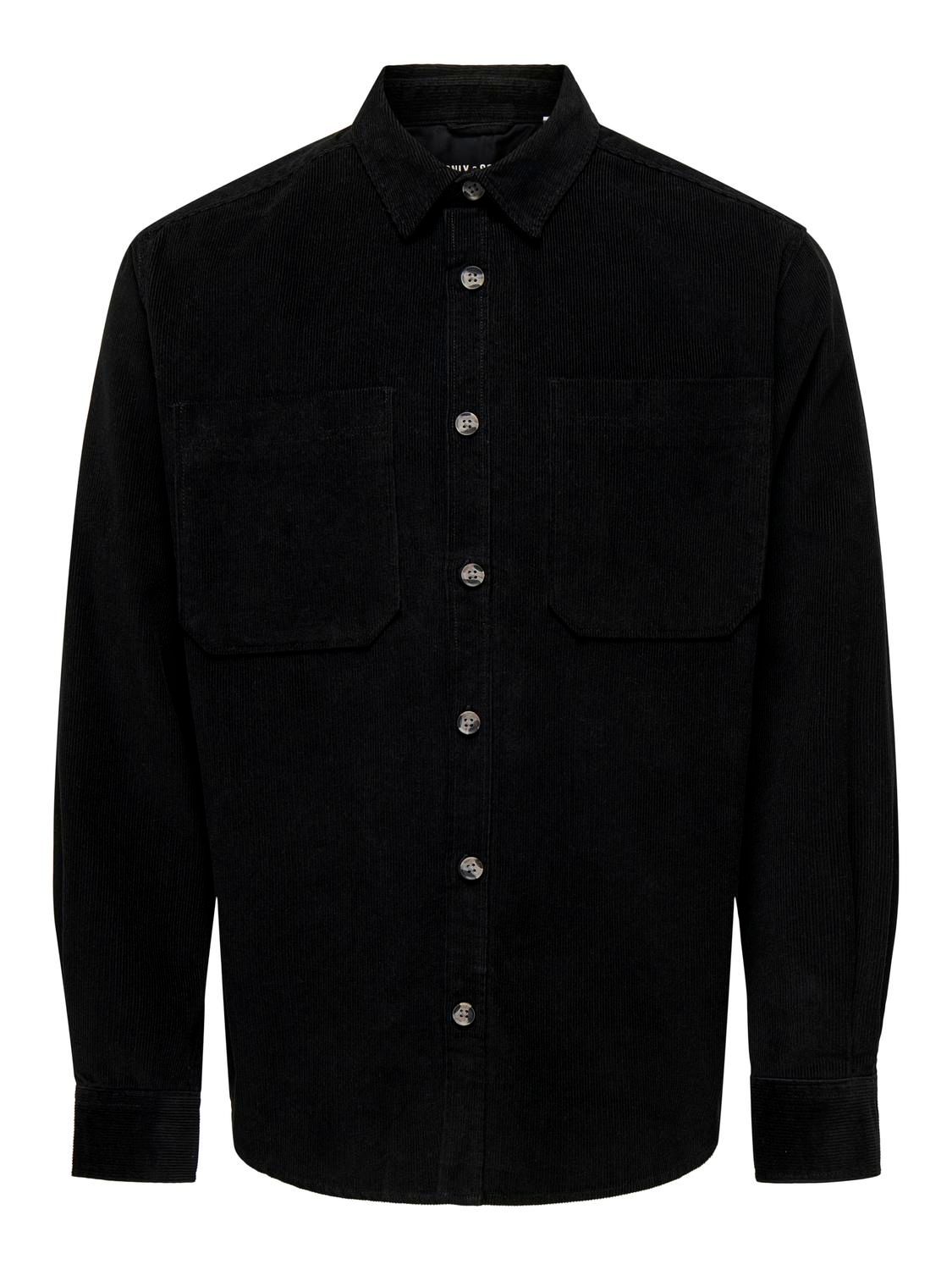 ONSALP RLX 2PKT WASHD CORD LS SHIRT