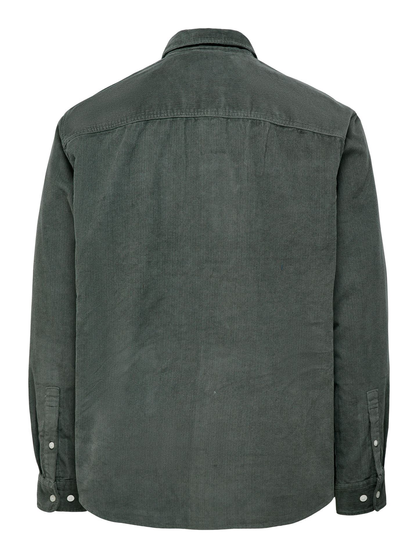Only & Sons ONSALP RLX 2PKT WASHD CORD LS SHIRT Castor Gray 2900160382016