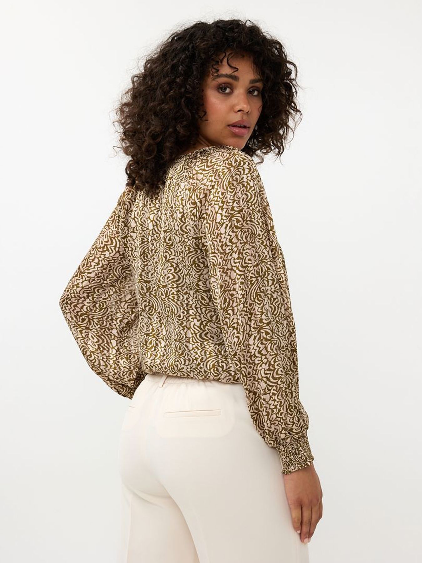 Esqualo Blouse smocking Dimension print 999 print 2900150551149