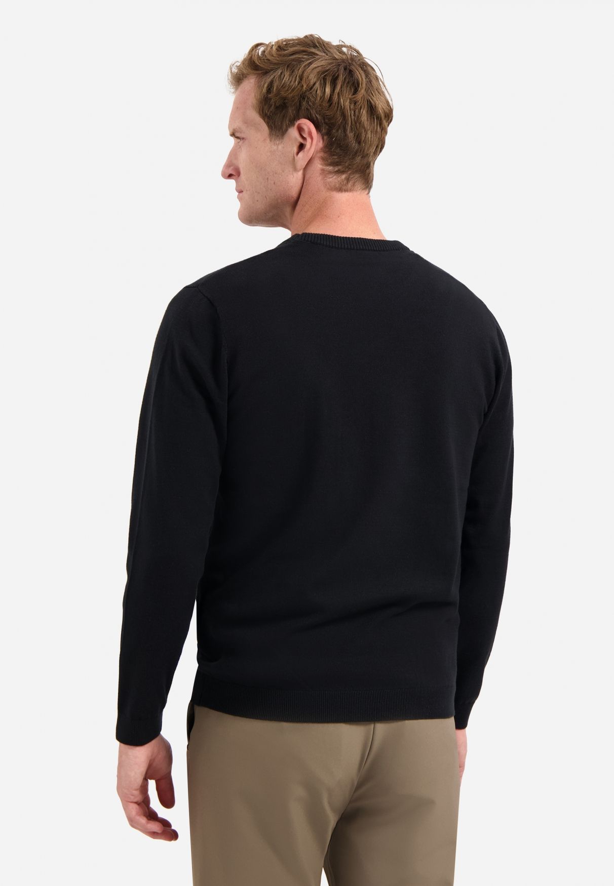 No Excess Pullover Crewneck 2 Coloured Melange 020 black 2900150577095
