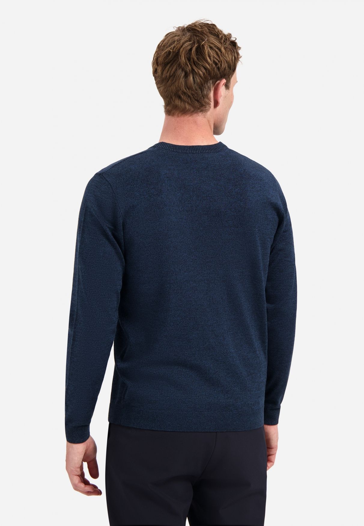 No Excess Pullover Crewneck 2 Coloured Melange 037 navy 2900150578085