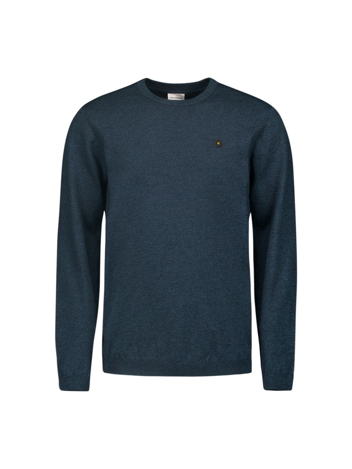 No Excess Pullover Crewneck 2 Coloured Melange 037 navy 2900150578085