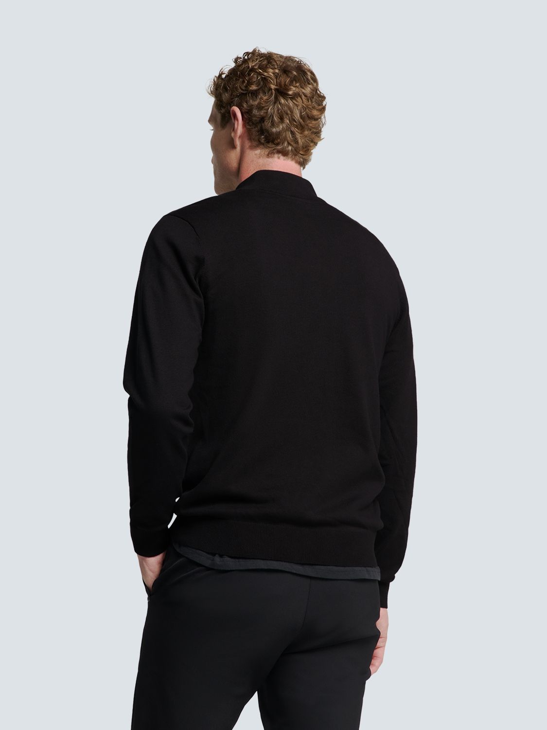 No Excess Pullover Half Zip 2 Coloured Melange 020 black 2900150579044