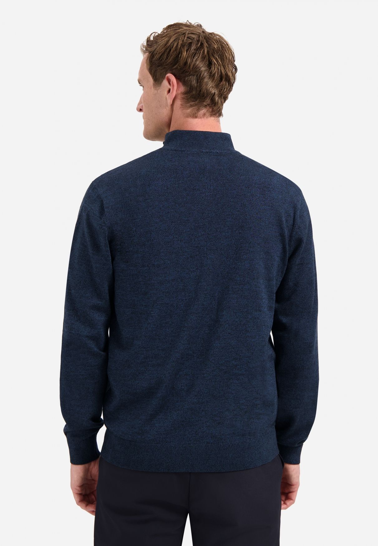 No Excess Pullover Half Zip 2 Coloured Melange 037 navy 2900150580064