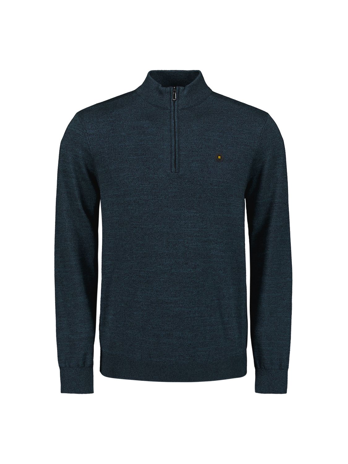 No Excess Pullover Half Zip 2 Coloured Melange 037 navy 2900150580064