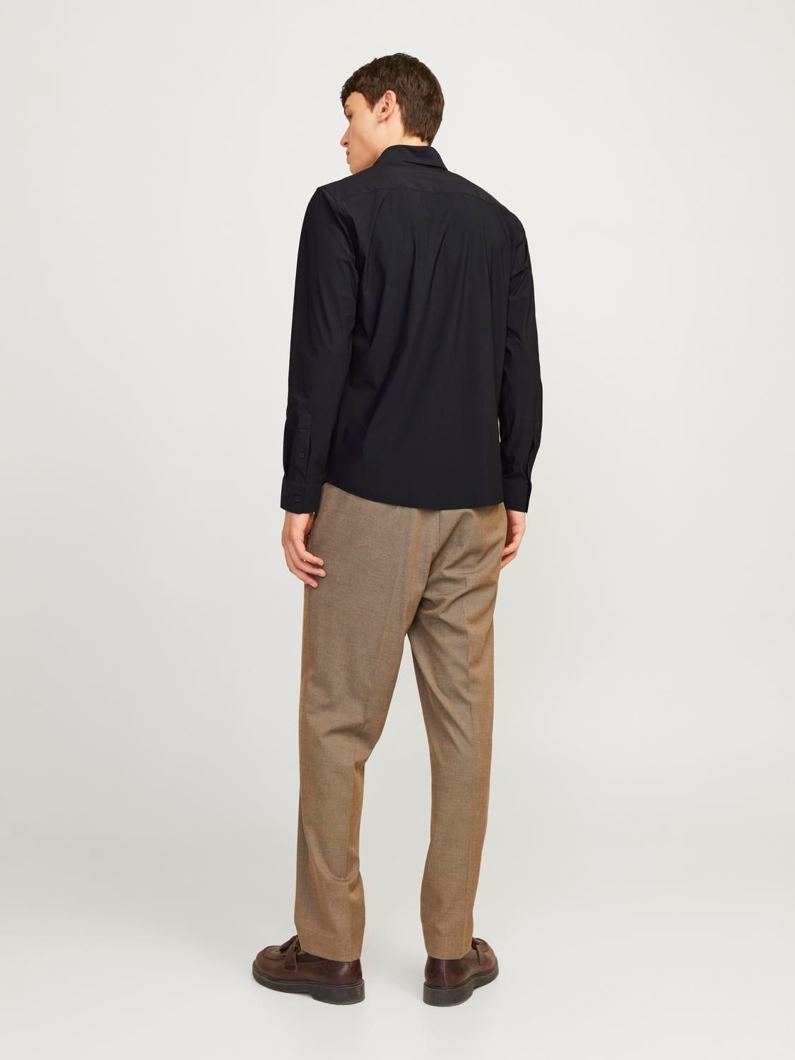 Jack & Jones JPRBLAACTIVE STRETCH L/S SHIRT SN Black/LOOSE 2900154791039