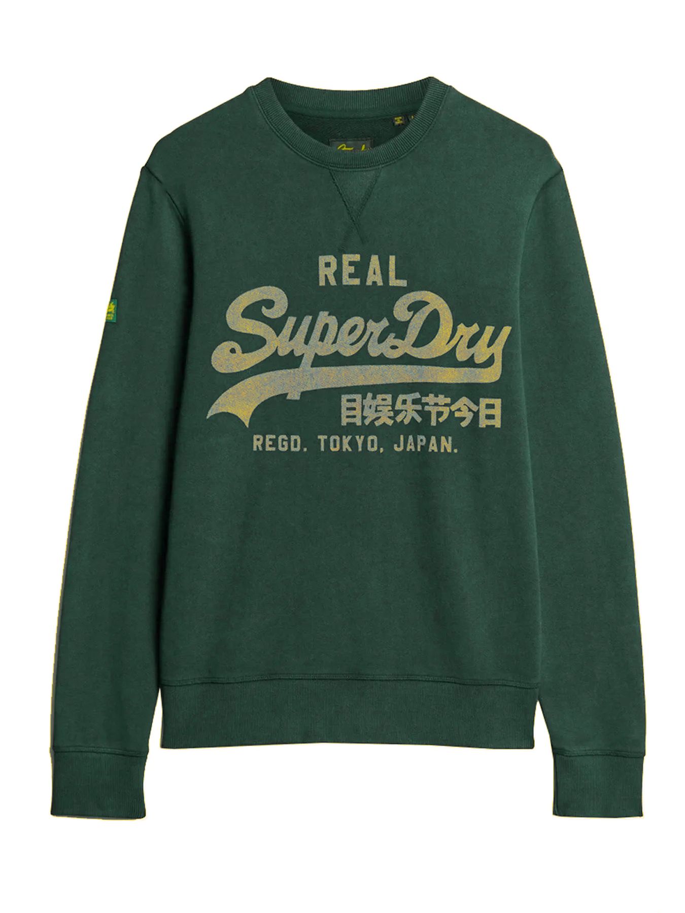 Superdry Classic vl graphic sweatshirt Enamel Green 00110191-27E