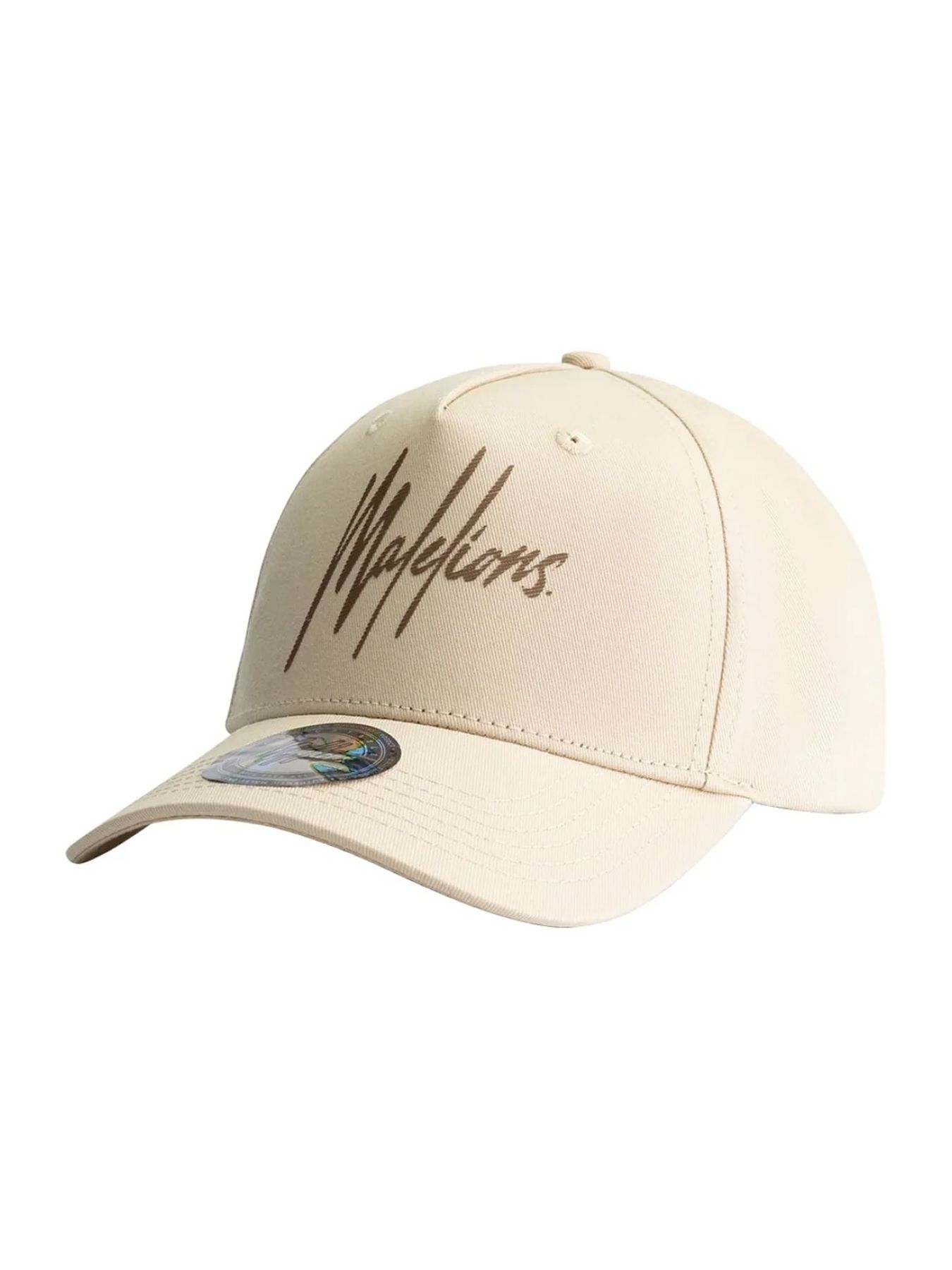 Malelions Men striped signature cap Beige 2900150600014