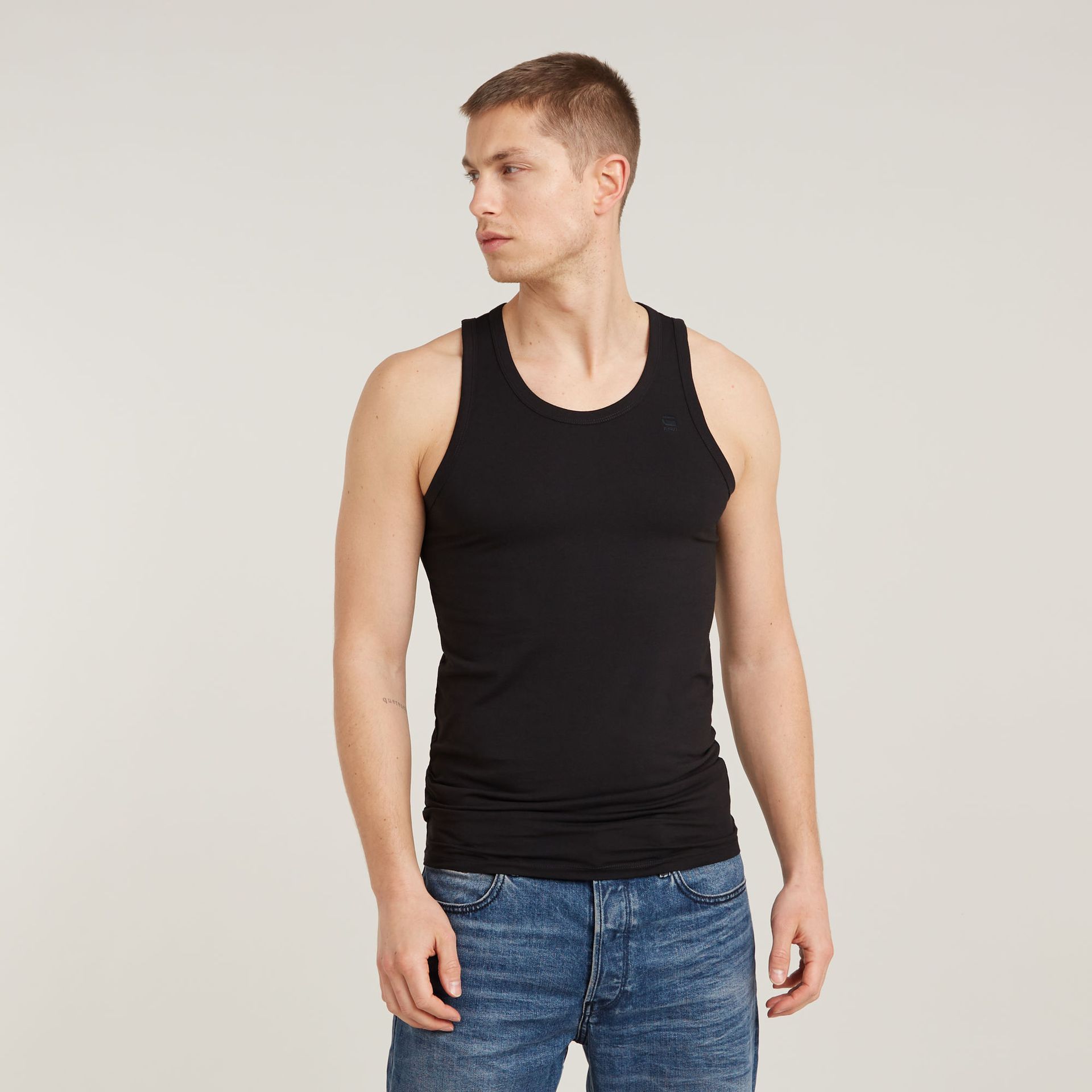 G-star Raw Base tank top 2-pack 6484 dk black 00110196-EKA07001300000011