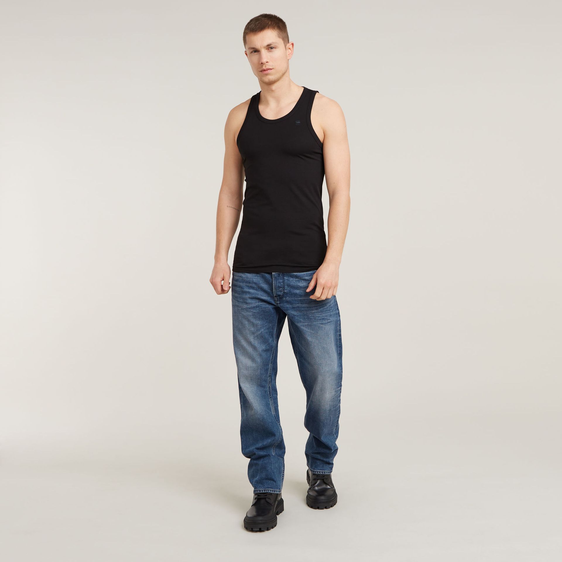 G-star Raw Base tank top 2-pack 6484 dk black 2900150603077