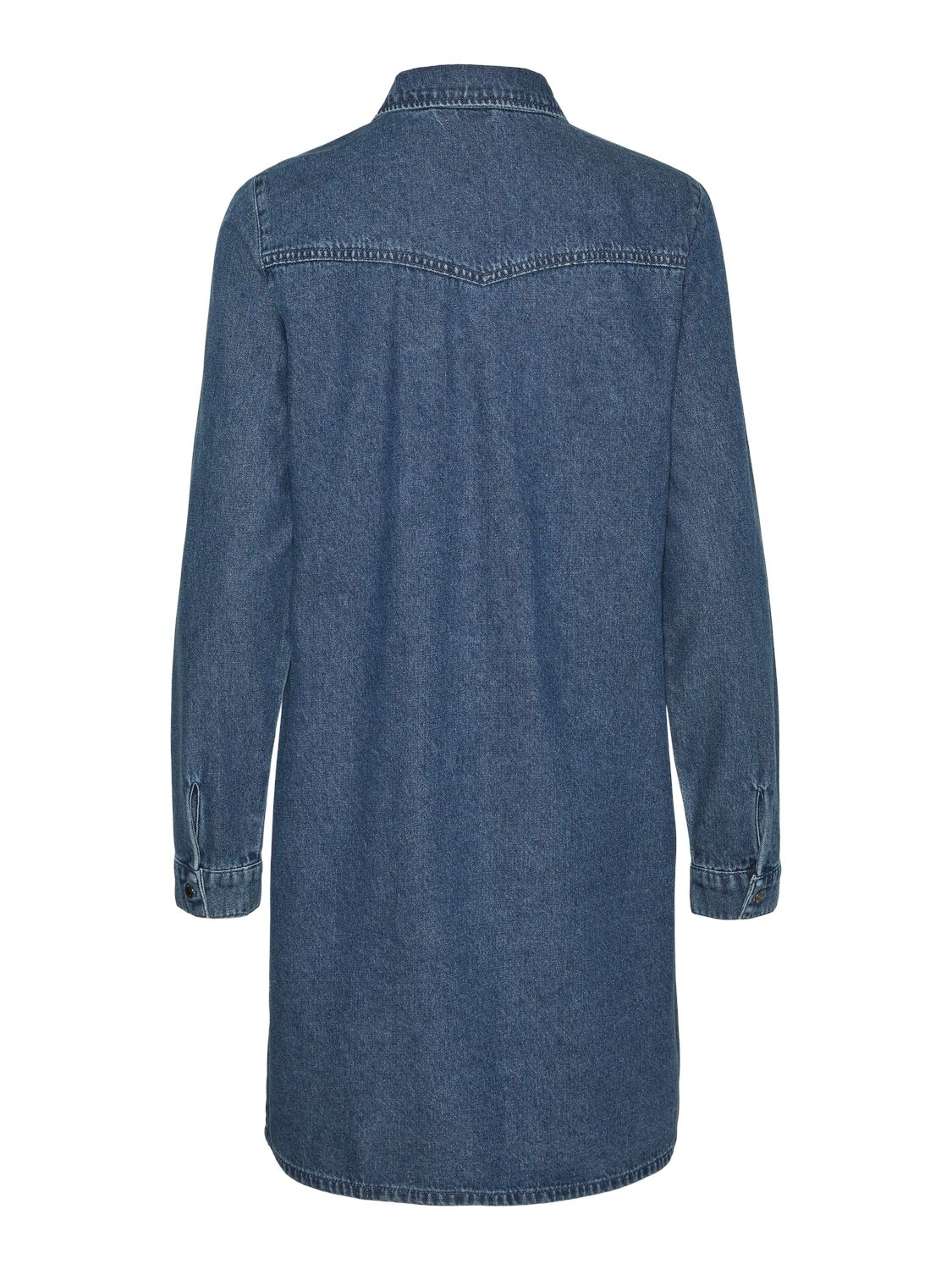 Vero Moda VMJENNIE LS SHORT DENIM DRESS GA NO Medium Blue Denim 2900151156039 Vero Moda VMJENNIE LS SHORT DENIM DRESS GA NO Medium Blue Denim 2900151156039