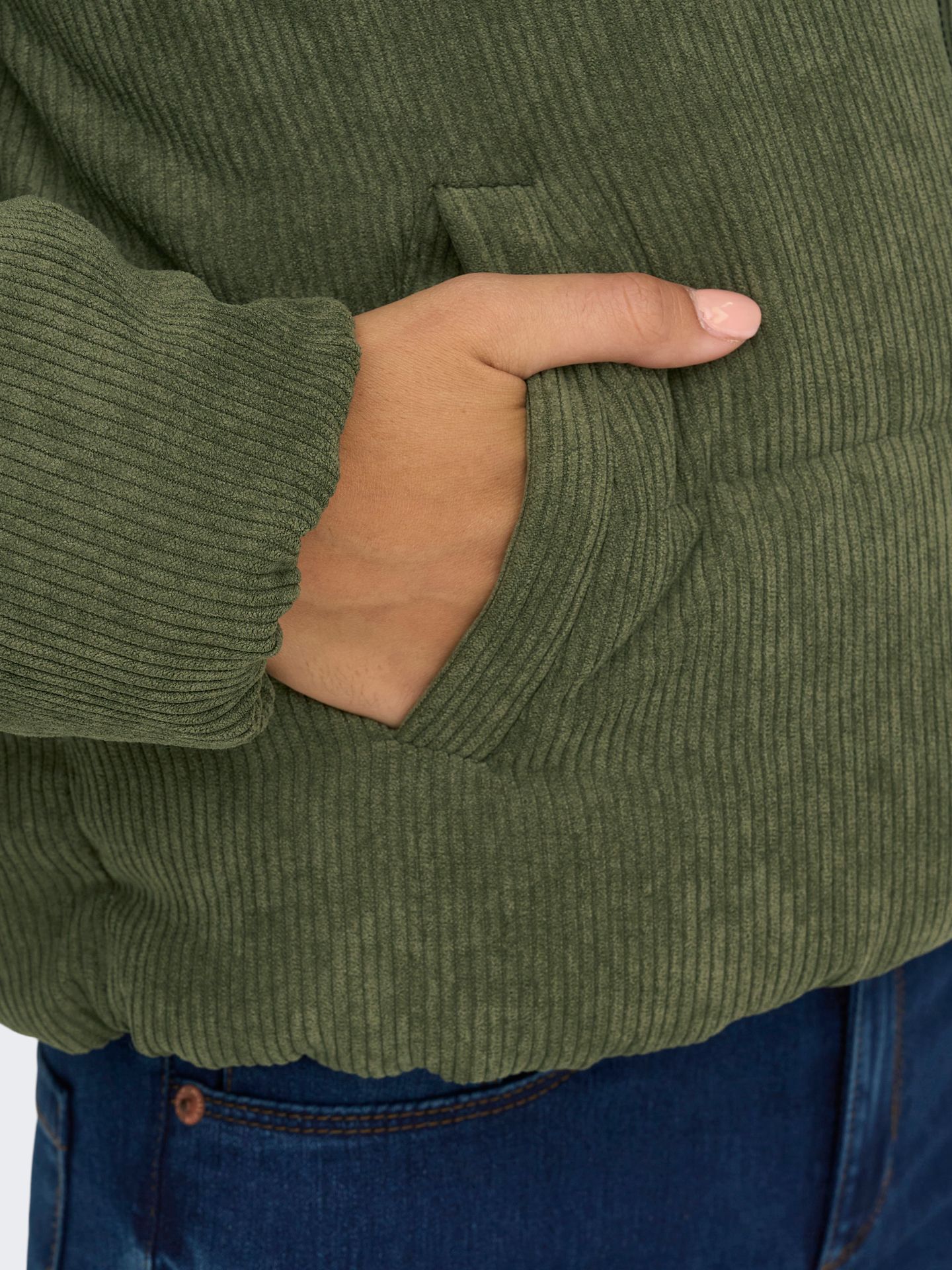 Only ONLNEWDOLLY CORDUROY PUFFER OTW NOO Kalamata/Cloud dancer+frosted almon 2900170057034