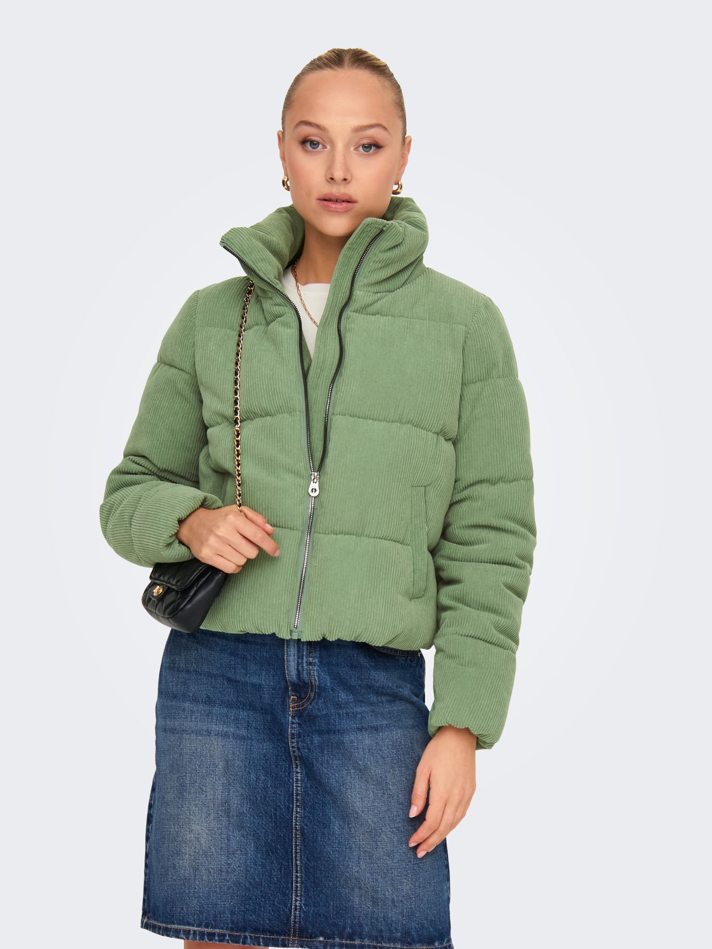 Only ONLNEWDOLLY CORDUROY PUFFER OTW NOO Hedge Green/BIG CORDUROY PATTERN 2900158331026