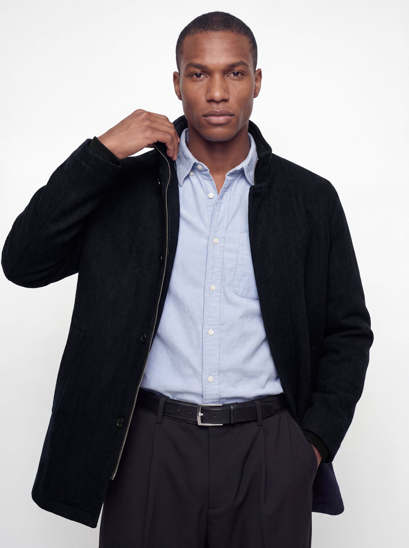 Jack & Jones JJEHARRISON WOOL JACKET SN Dark Navy/LOOSE 2900170089059