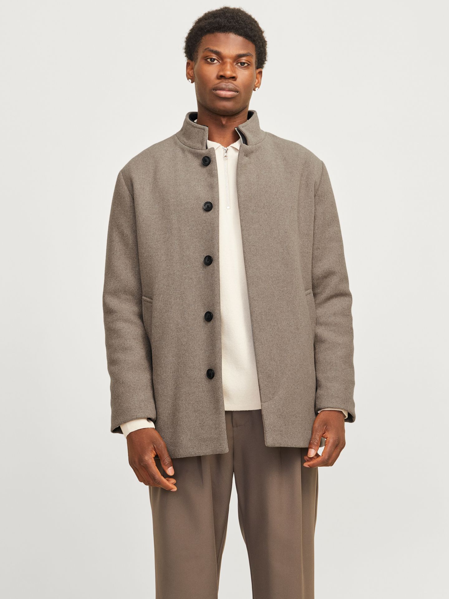 Jack & Jones JJEHARRISON WOOL JACKET SN Greige 00110238-EKA26011400002006