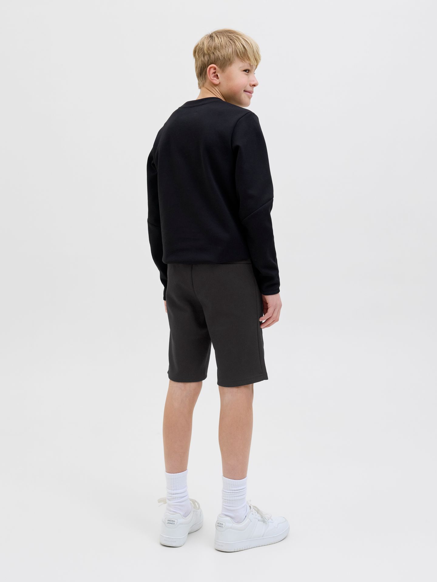 Jack & Jones JPSTGORDON JJFUSION SWEAT SHORTS N Black 2900150688036