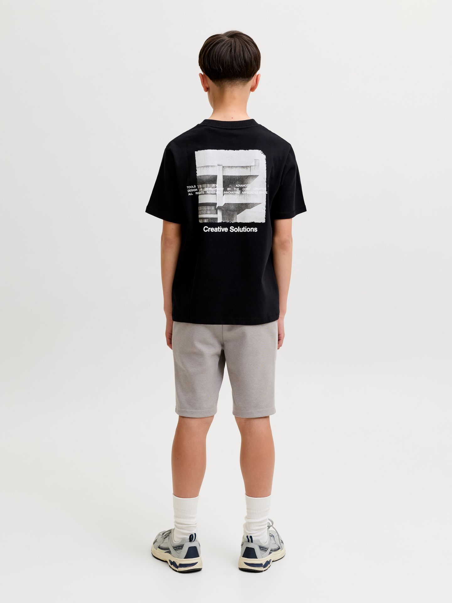 Jack & Jones JPSTGORDON JJFUSION SWEAT SHORTS N Mourning Dove/MELANGE 2900166552017