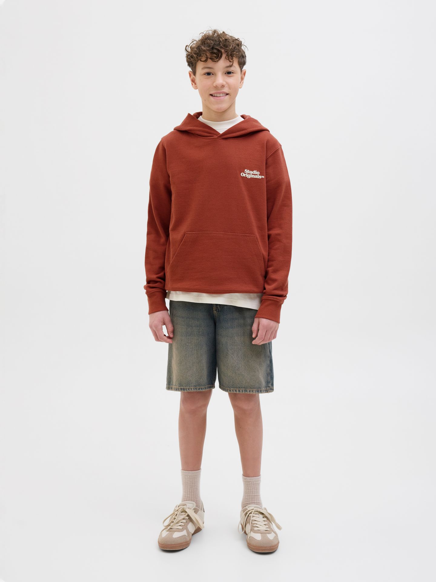 Jack & Jones JORPAROS TYPE SWEAT HOOD BACK JNR Arabian Spice 2900150667017