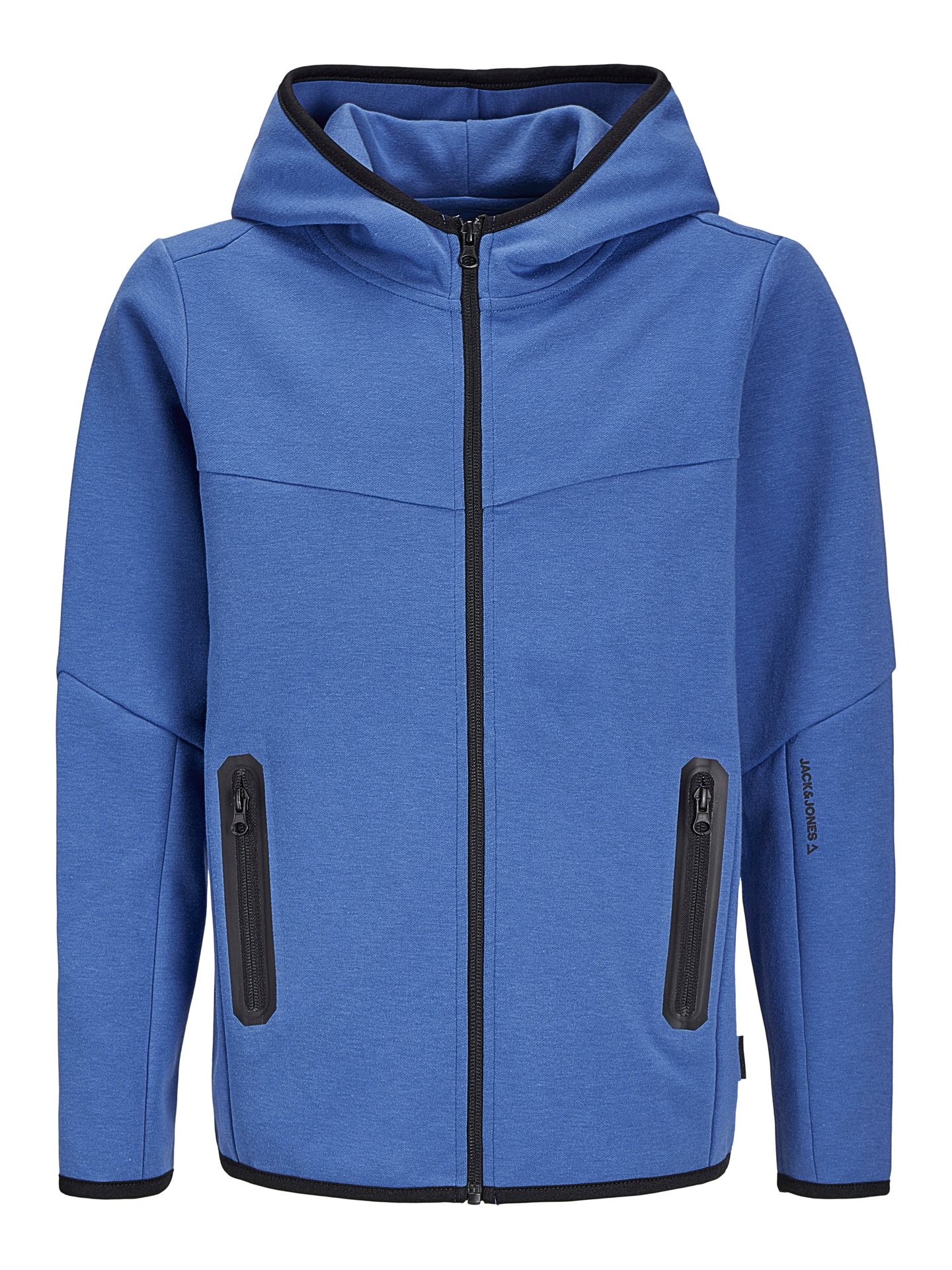 Jack & Jones JCOFUSION SWEAT ZIP HOOD NOOS JNR Beaucoup Blue 2900150681020