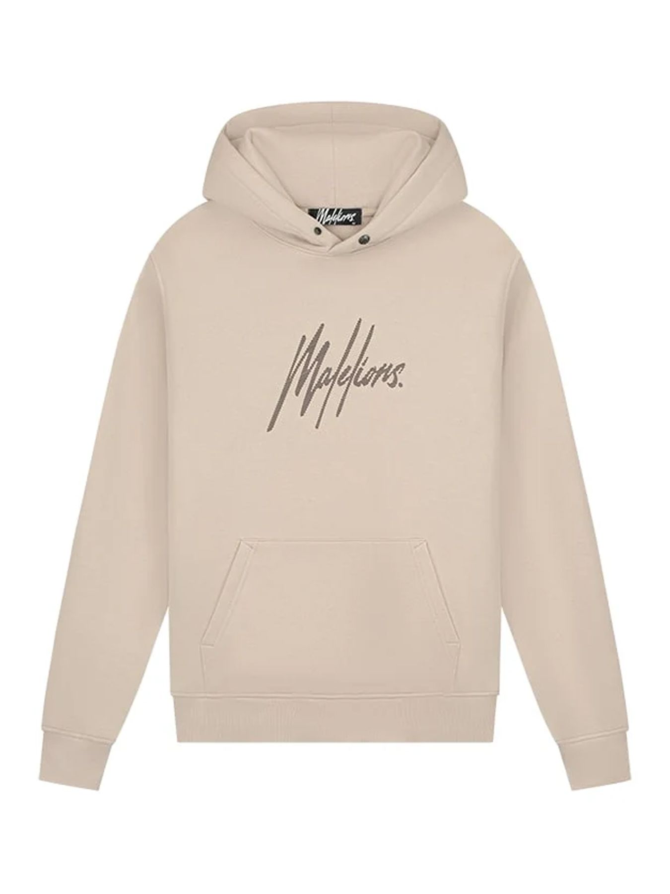 Malelions Men striped signature hoodie Beige 2900151107079