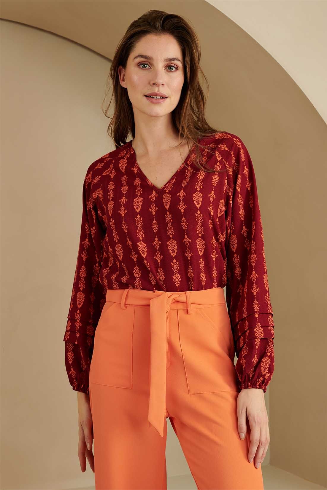 Lofty Manner Blouse Giana 789 botanical stripe 2900150715022