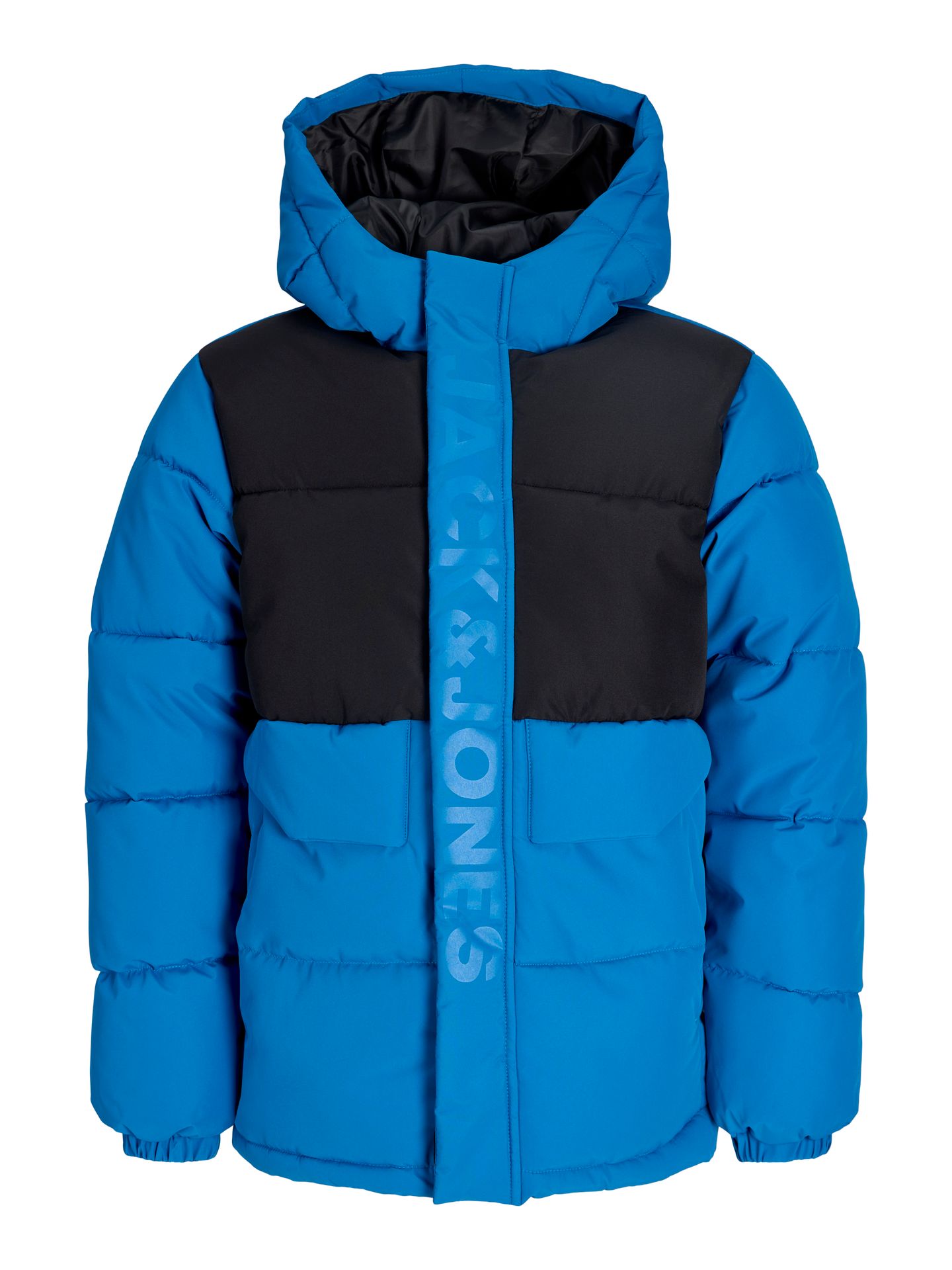 Jack & Jones JCOSPEED PUFFER SN JNR Imperial Blue/BLACK BLOCKING / TONE 00110286-EKA26011400003663