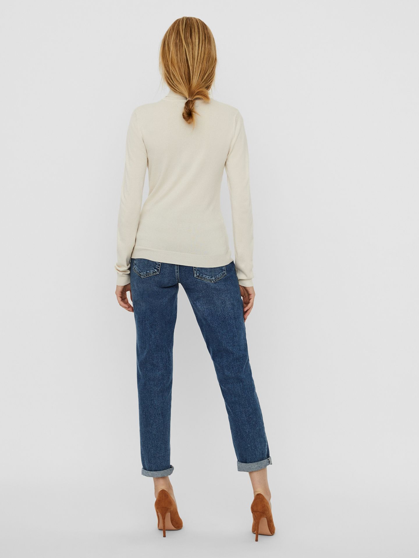 Vero Moda VMGLORY LS ROLLNECK BLOUSE GA NOOS Birch 2900172130056