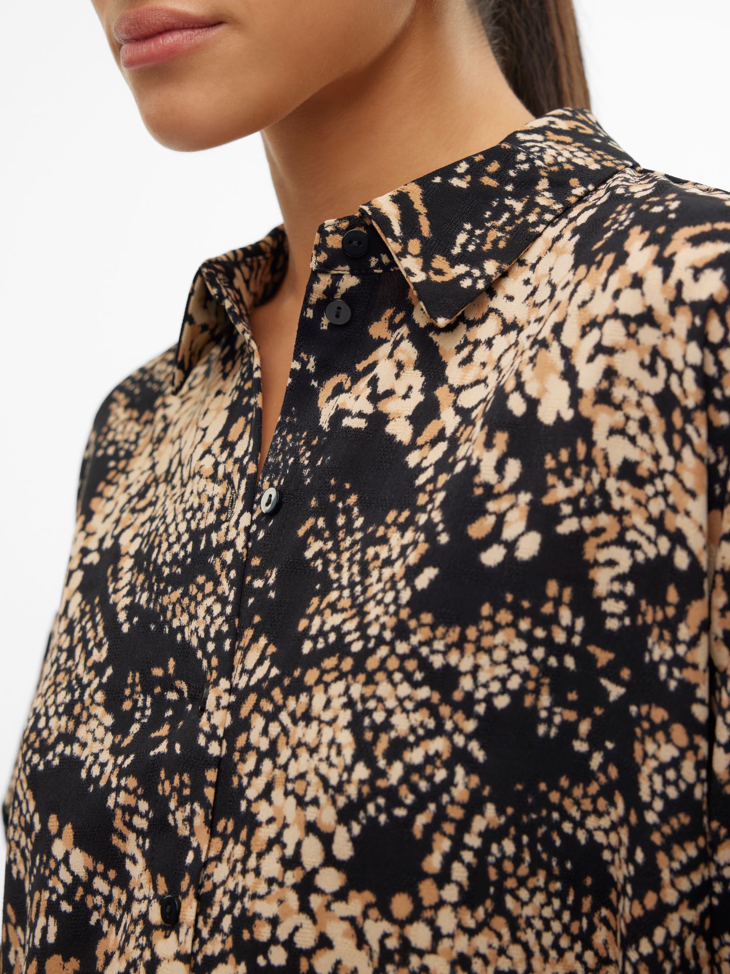 Vero Moda VMOFREYA L/S SHIRT WVN BTQ GA Tigers Eye/Ofreya 2900150784011