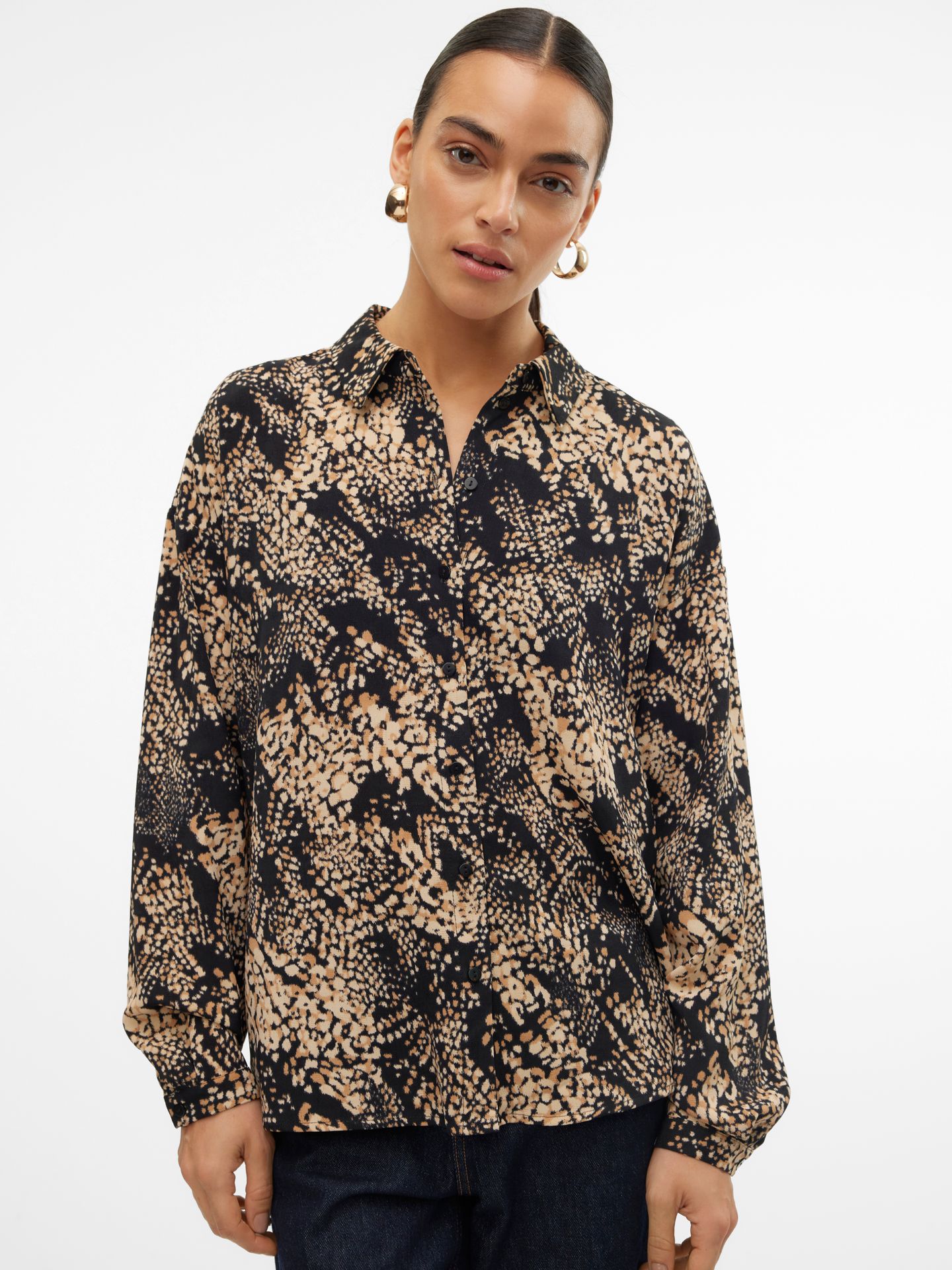 Vero Moda VMOFREYA L/S SHIRT WVN BTQ GA Tigers Eye/Ofreya 2900150784011