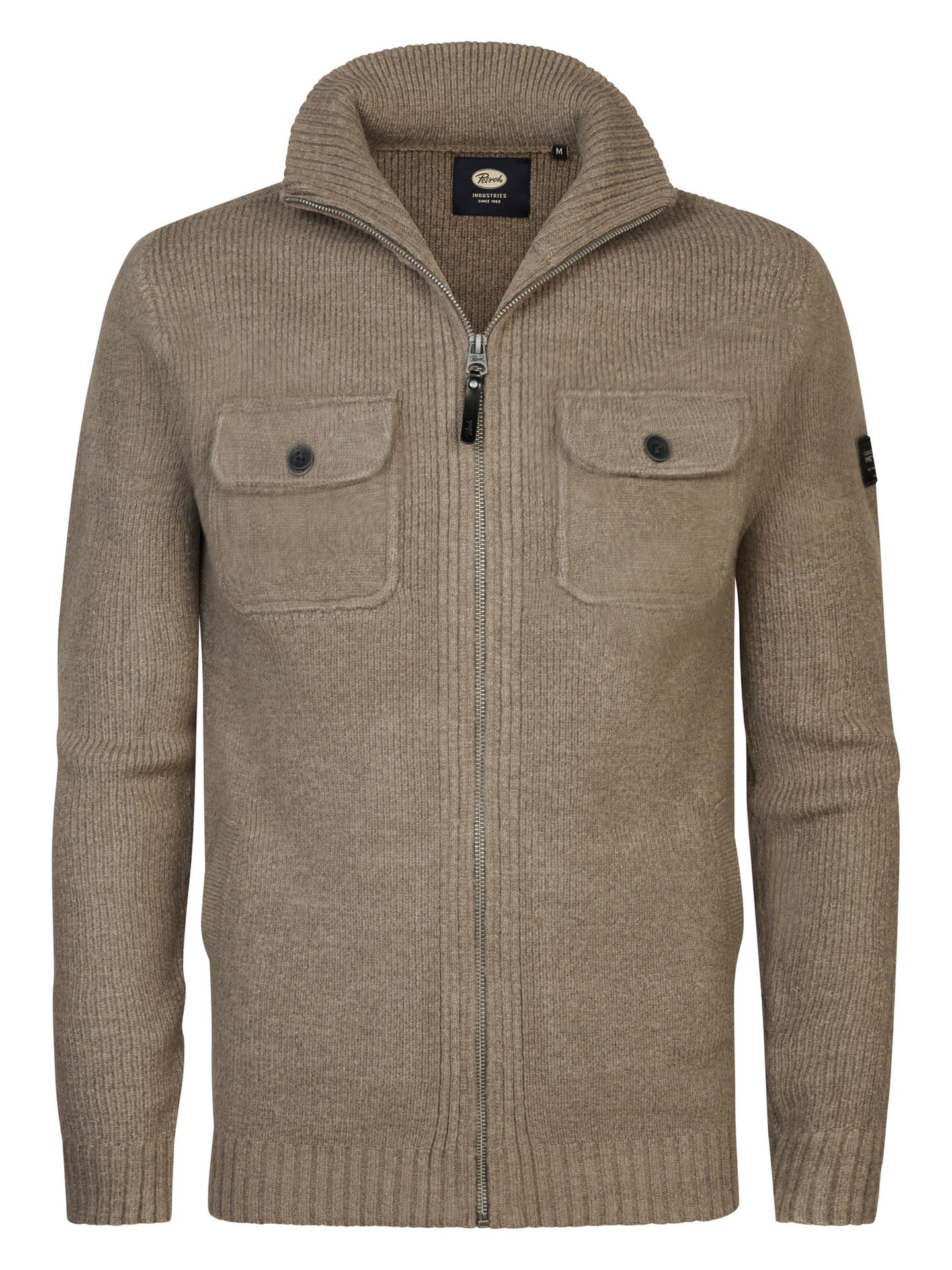 Petrol Industries Men Knitwear Collar Cardigan 7141 timber wood 00110327-EKA26002700000137